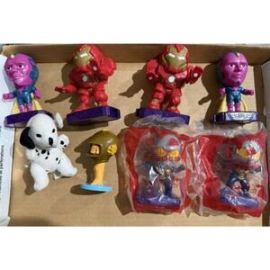 Assorted Bag of Marvel Action Figures, Some in Package with a Few Others (8)